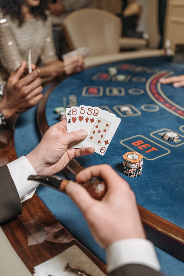 Playing cards blackjack